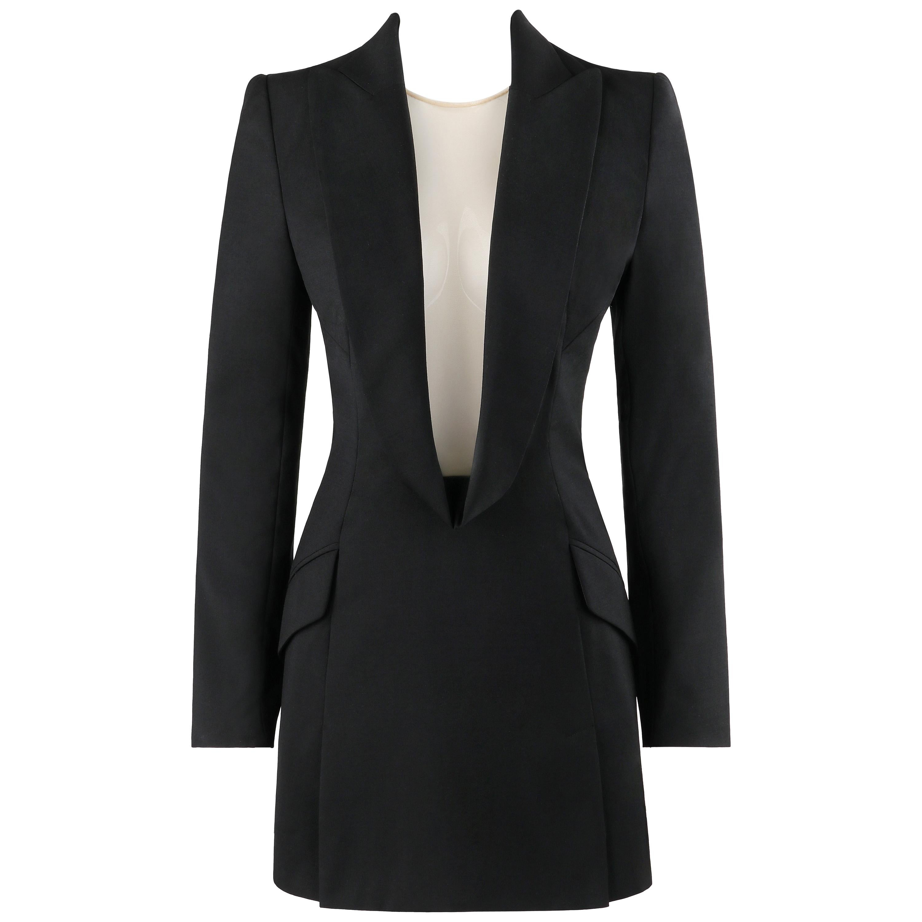 alexander mcqueen tuxedo dress ...